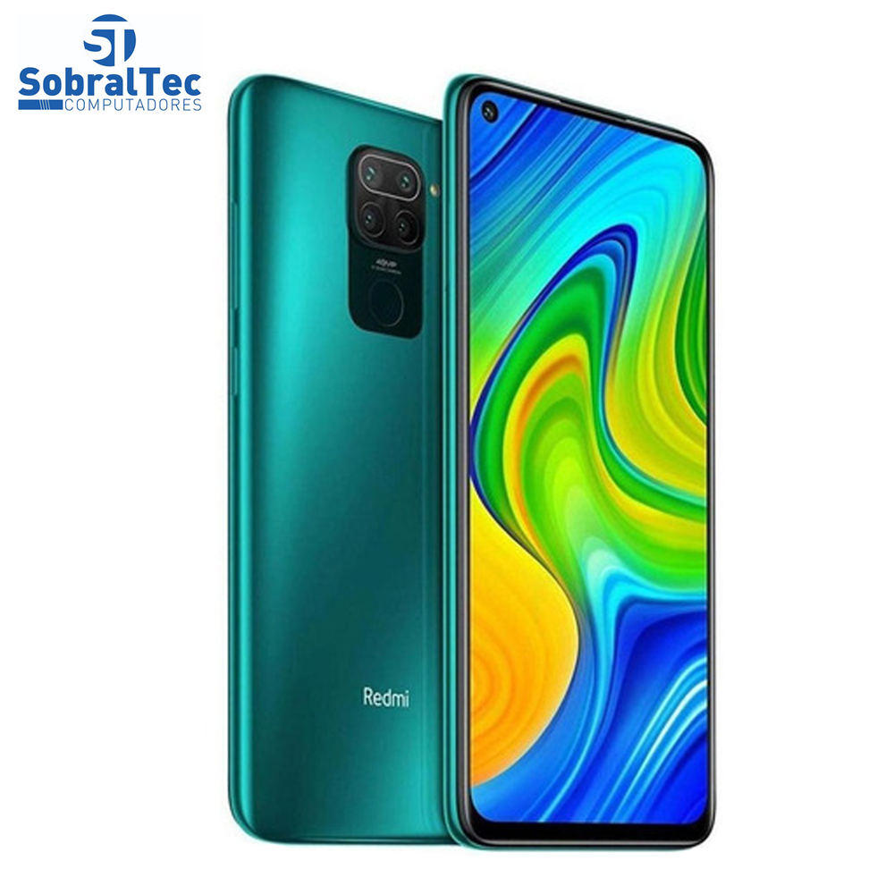 Smartphone Xiaomi Redmi Note 9 Versão Global 128Gb 4Gb Ram Verde FLoresta Quad Camera Traseira 45Mpx