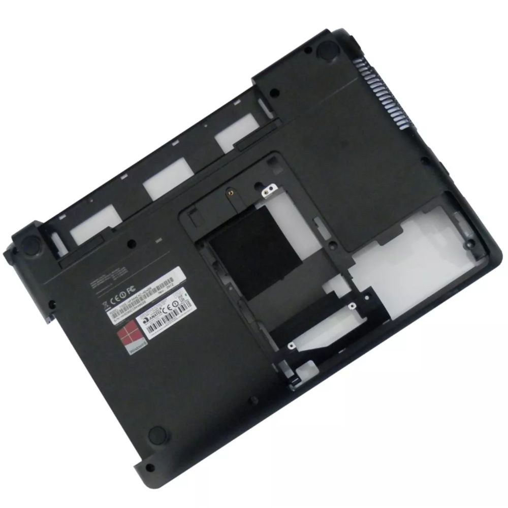 Carcaça Com Teclado Notebook Samsung Rv411 Preto Cinza