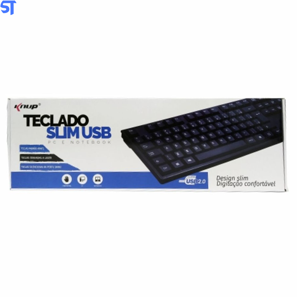 Teclado Usb Slim Pc e Notebook Kp-2045 Knup