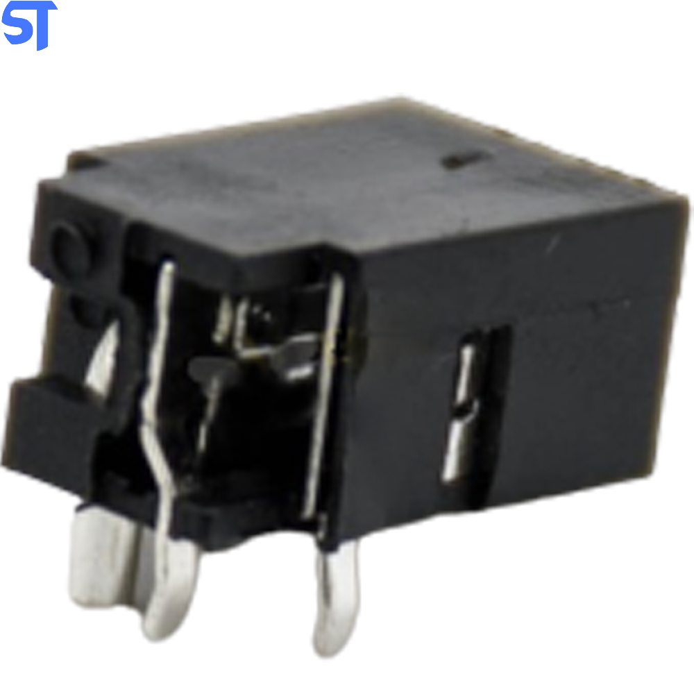 Dc Power Jack Macho Sem Blindagem Através do Orifício Direito Conector 4.4 * 1.65mm