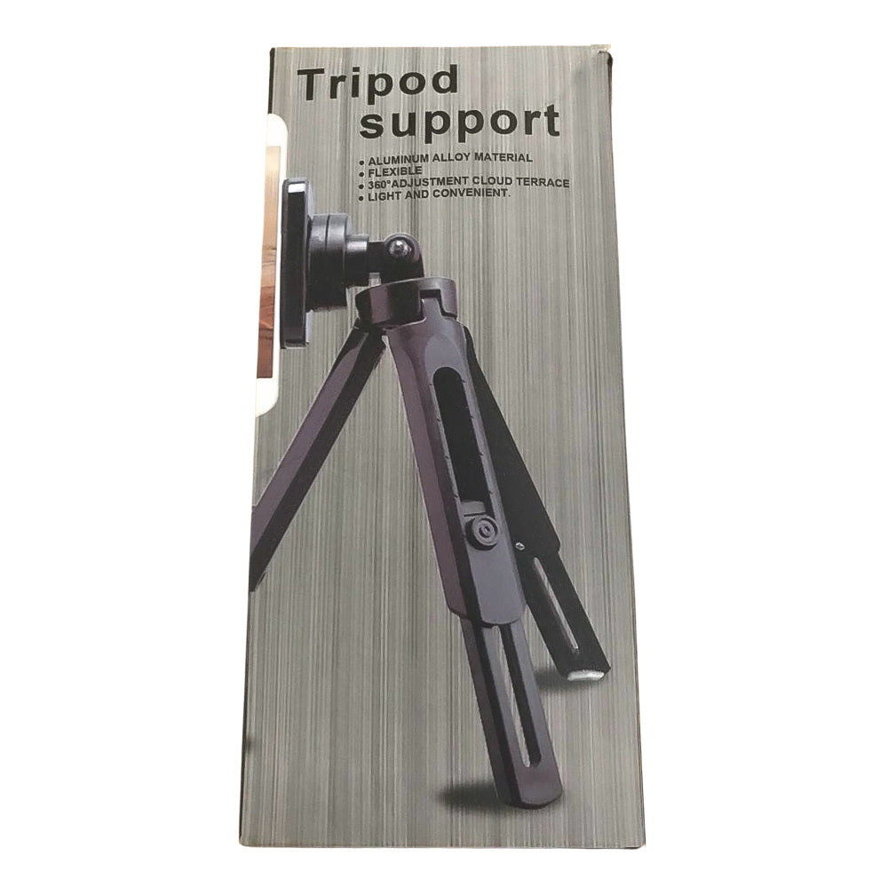 Suporte Tripe Ajustavel 360-Graus Ate 28 Cm Tripod Preto