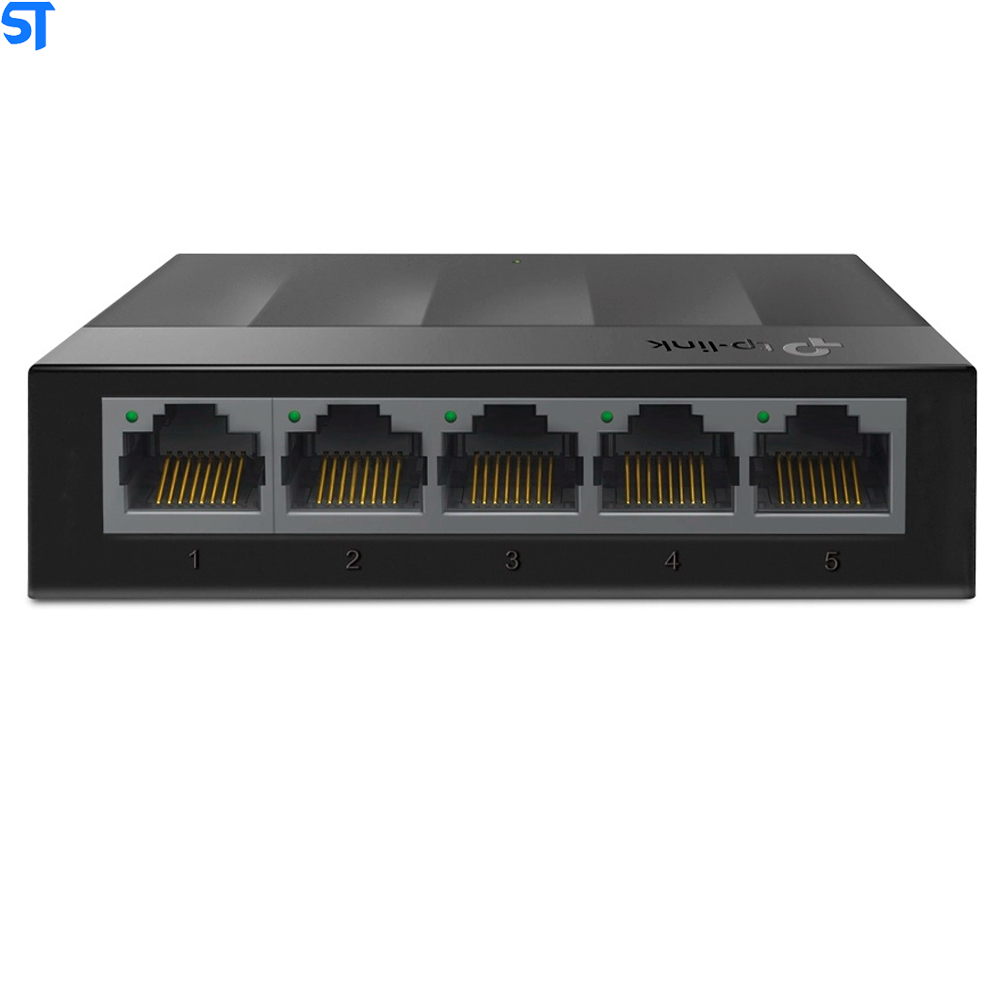 Hub Switch 5 Portas TP-Link LS1005G Gigabit 10/100/1000MBps - Preto