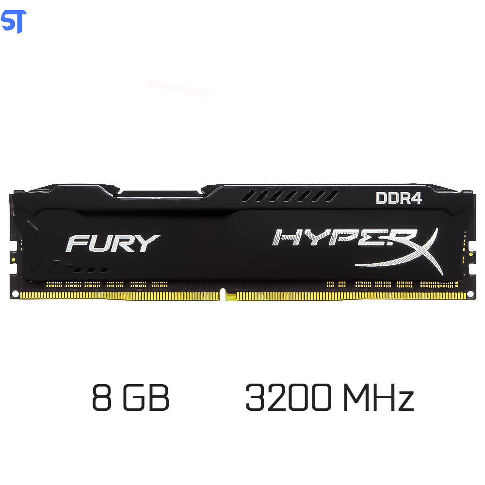 Memória Ram Desktop 8GB 3200MHz Ddr4  Kingston HyperX Fury - HX432C16FB3/8 CL16