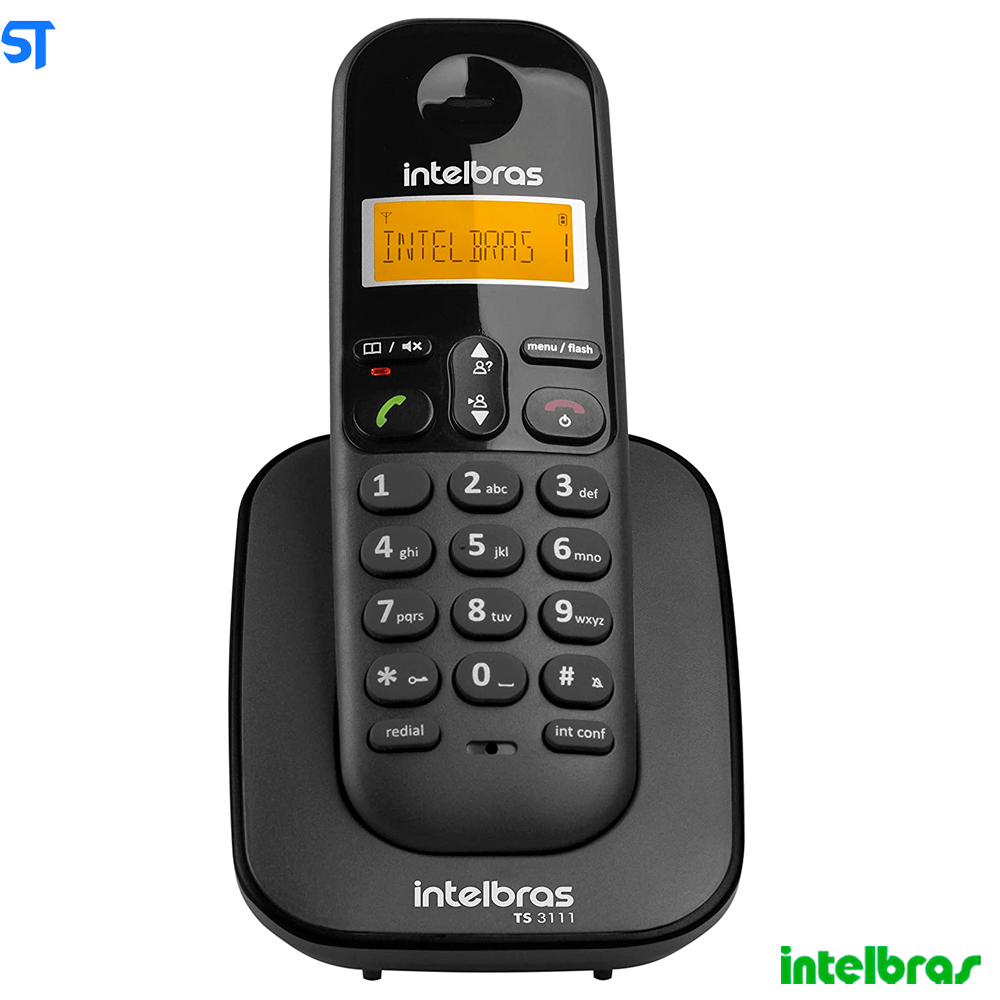 Telefone Sem Fio Intelbras TS 3111 Ramal Preto