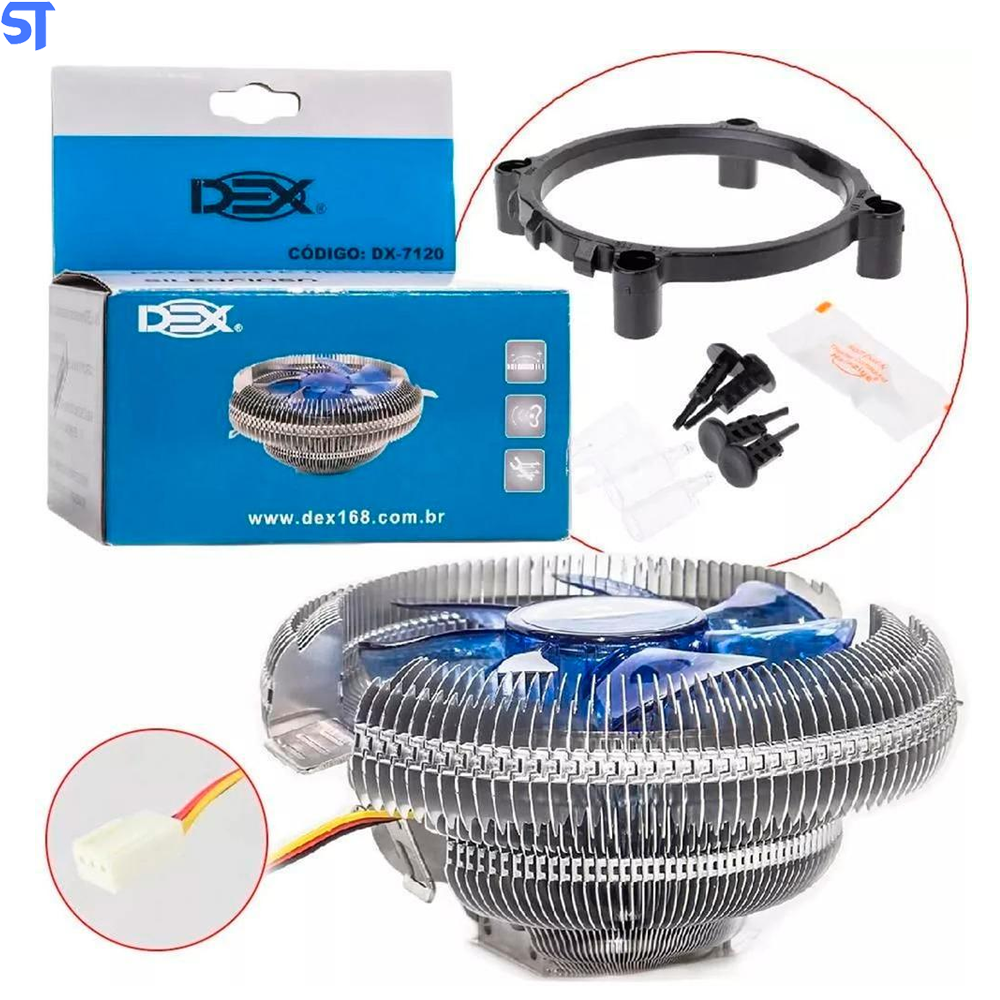 Cooler Para Processador Universal - Dex - DX-7120