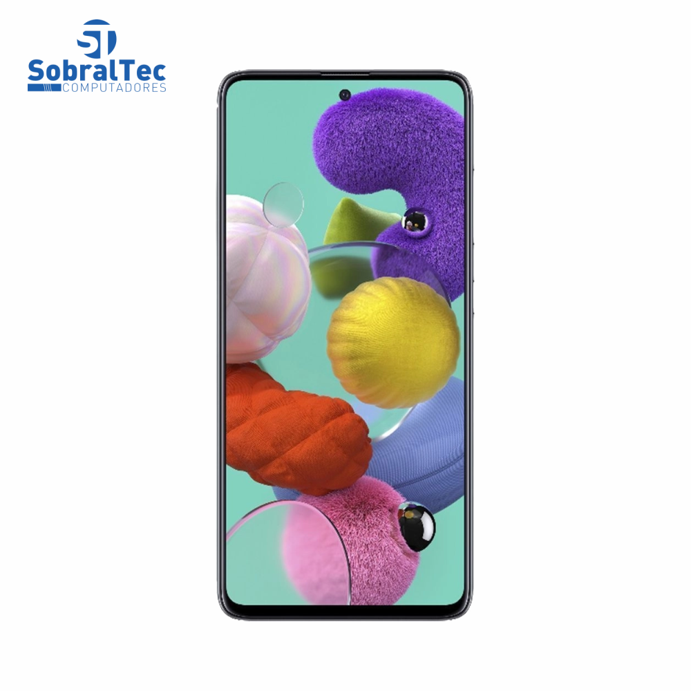Smartphone Samsung Galaxy A51 128GB Preto 4G - 4GB RAM 6,5” Câm. Quádrupla + Câm. Selfie 32MP