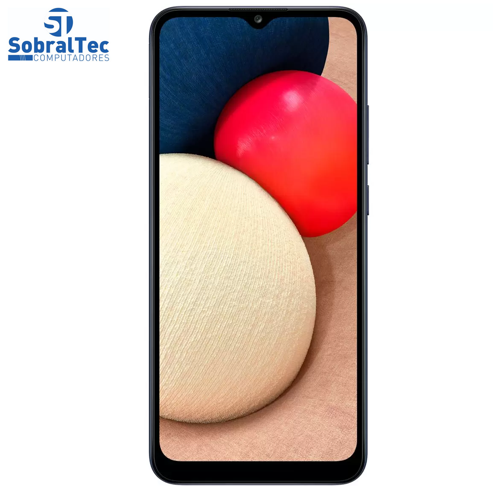 Smartphone Samsung Galaxy A02s 32GB Azul 4G - Octa-Core 3GB RAM 6,5” Câm. Tripla + Selfie 5MP