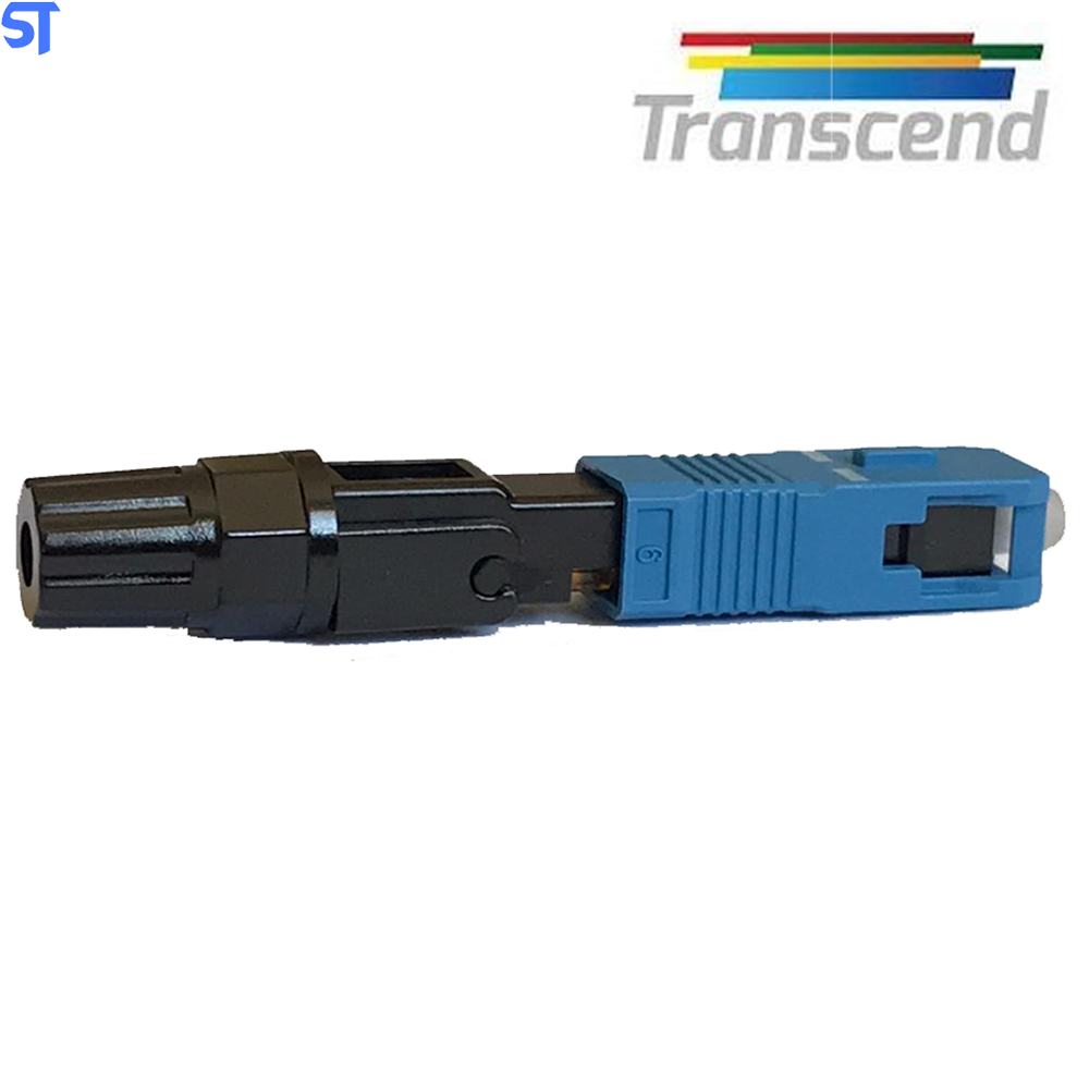 Conector Fibra Optica Fast Sc/Upc Transcend Azul