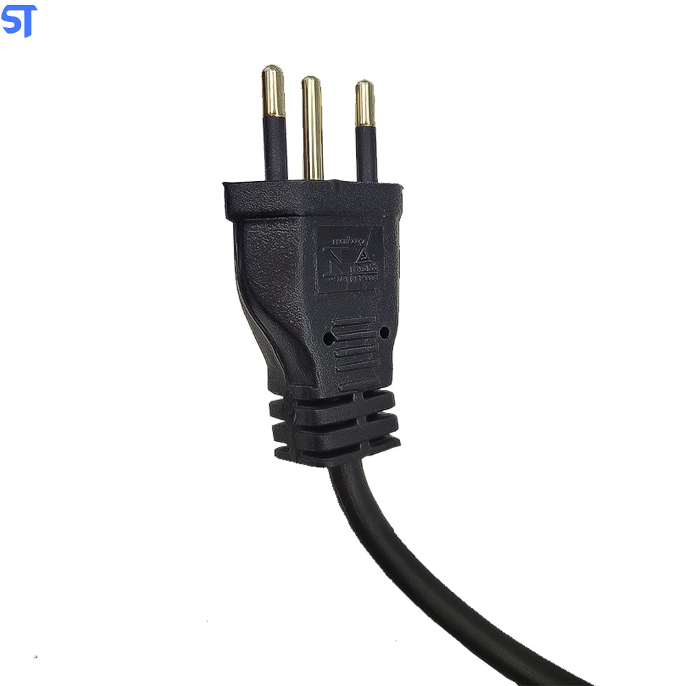 Cabo de Força Para CPU 2P+T X 0,75mm2 Com 1.50 Metro de Comprimento Megatron