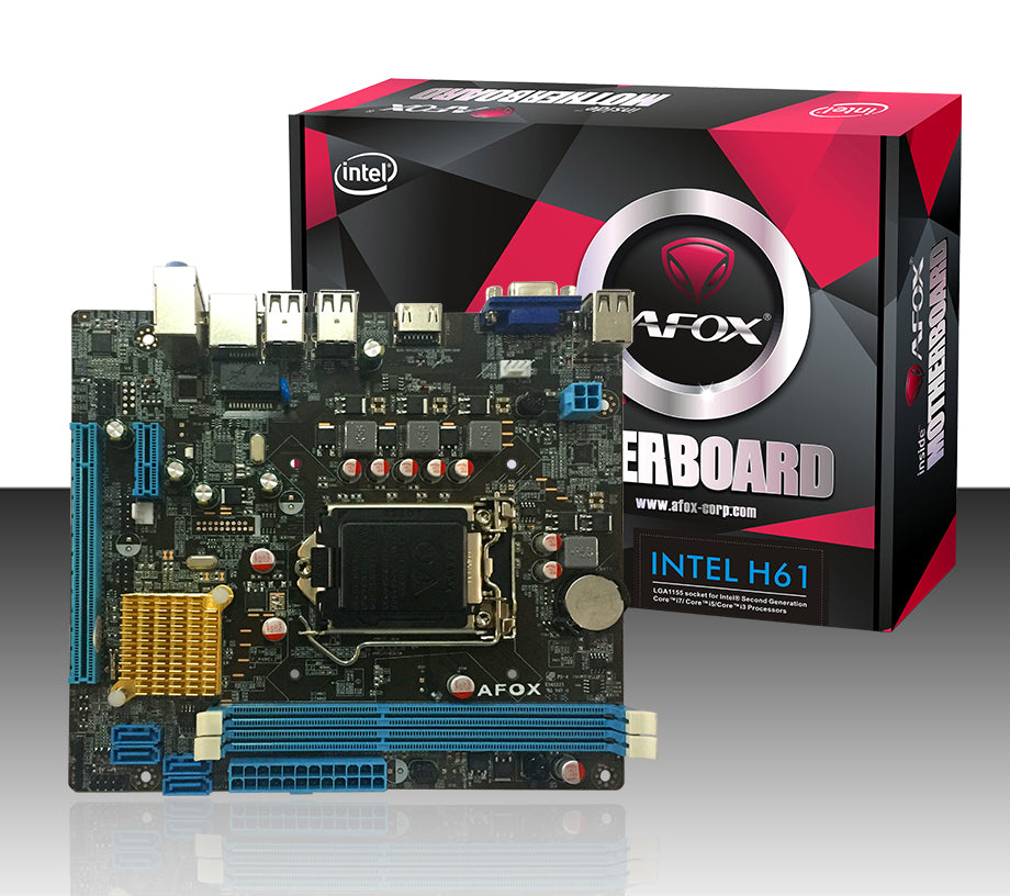 Placa Mãe Lga 1155 Ddr3 Afox Chipset Intel H61-MA5 Vga- Hdmi- Usb 3.0