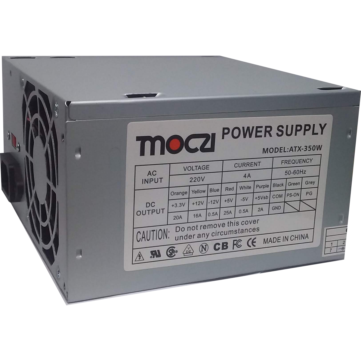 Fonte de Alimentação ATX 350W MOCZI