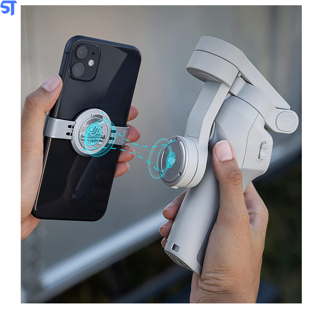Estabilizador DJI OM4 SE Cinza Magnético Dobrável Ultracompacto ActiveTrack 3.0 Modo Story DynamicZoom Panorâmica CloneM