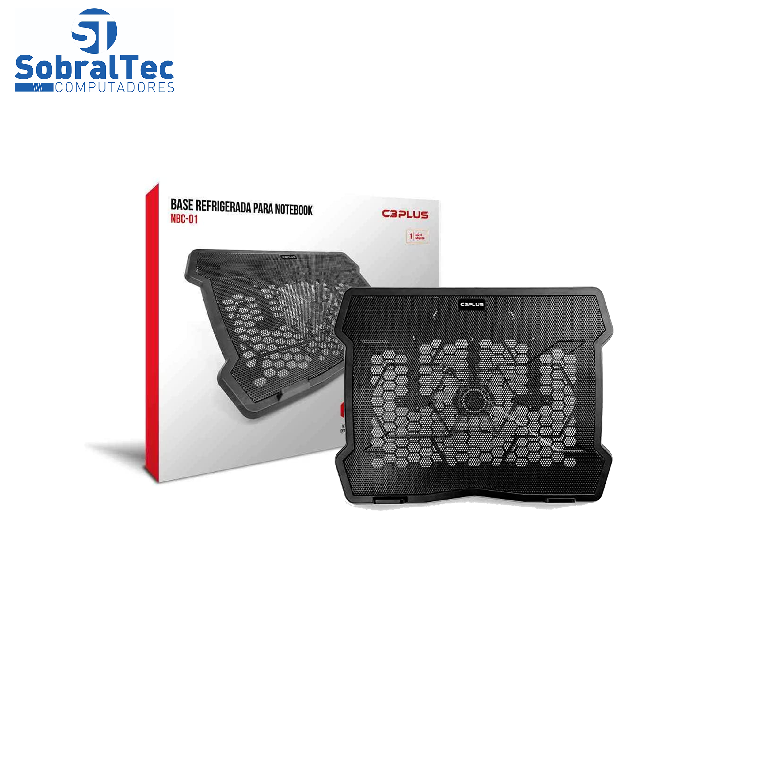 Base Para Notebook 14" NBC-01BK C3PLUS