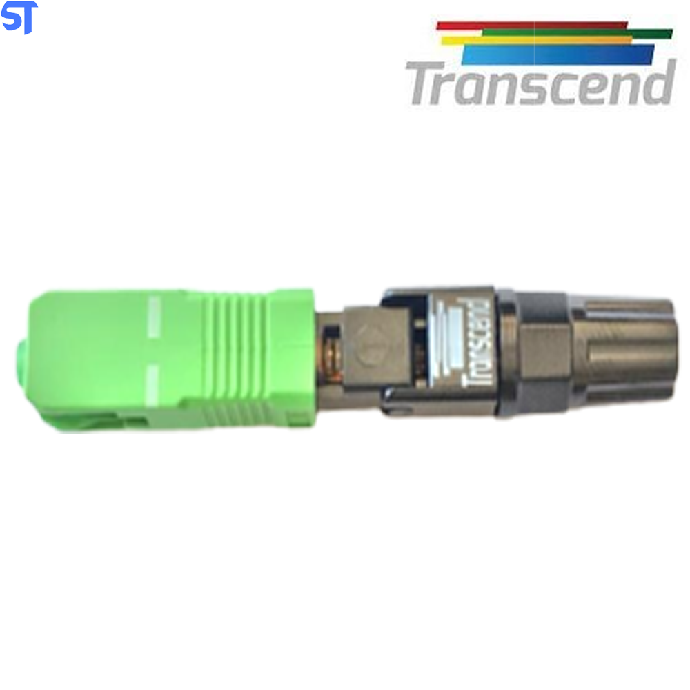 Conector Fibra Optica Fast Sc/Upc Transcend Verde