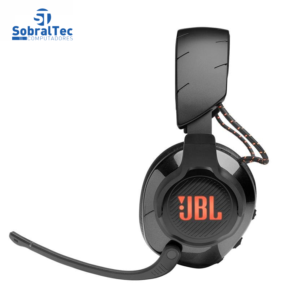 Fone de Ouvido JBL Quantum 600 Wireless Over-Ear RGB com Microfone - Preto