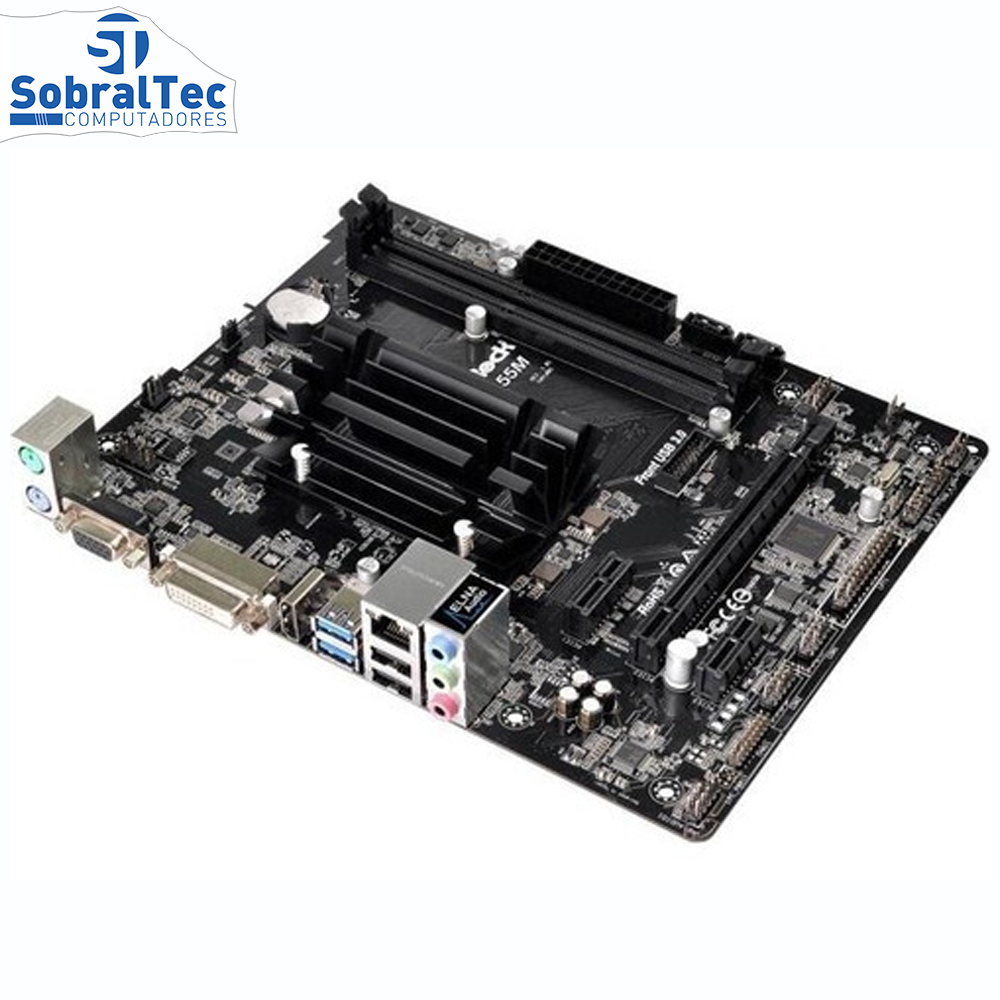 Placa Mãe AsRock J3355M-ATX com processador Dual Core / DDR3
