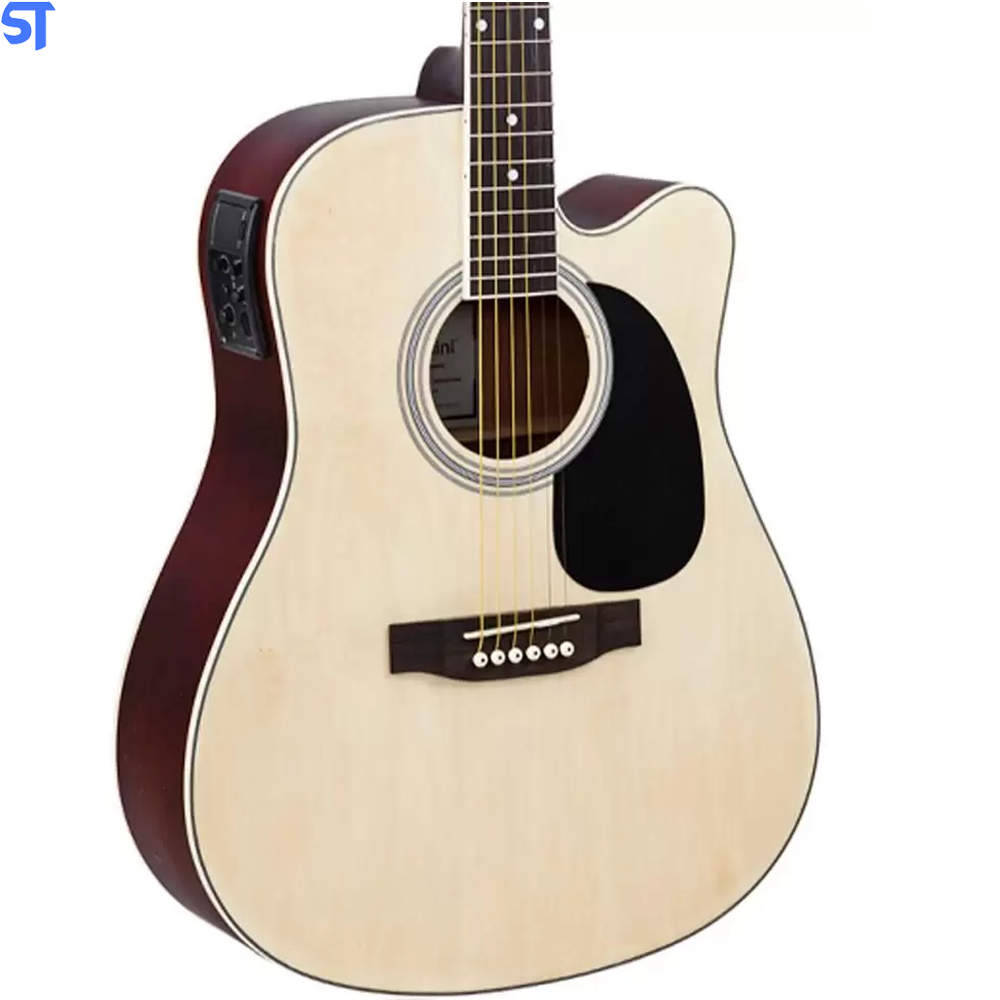 Violão Giannini Folk Elétrico Aço GDC-1 NS ou SBK (Acabamento Fosco) (Natural
