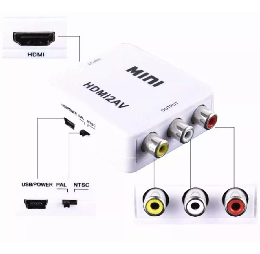 Conversor Hd Video Hdmi para Av Mini Xt5527