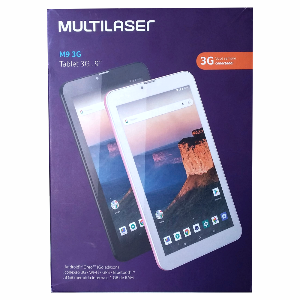 Tablet Multilaser M9 3g 1Gb Ram 8Gb Armazenamento 9" Polegadas Quad Core Dual Câmera Dual Chip