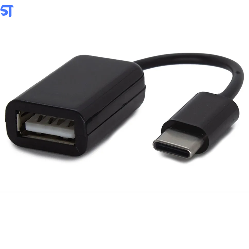 Cabo Adaptador Otg Usb Fêmea para Tipo C Preto - SK07