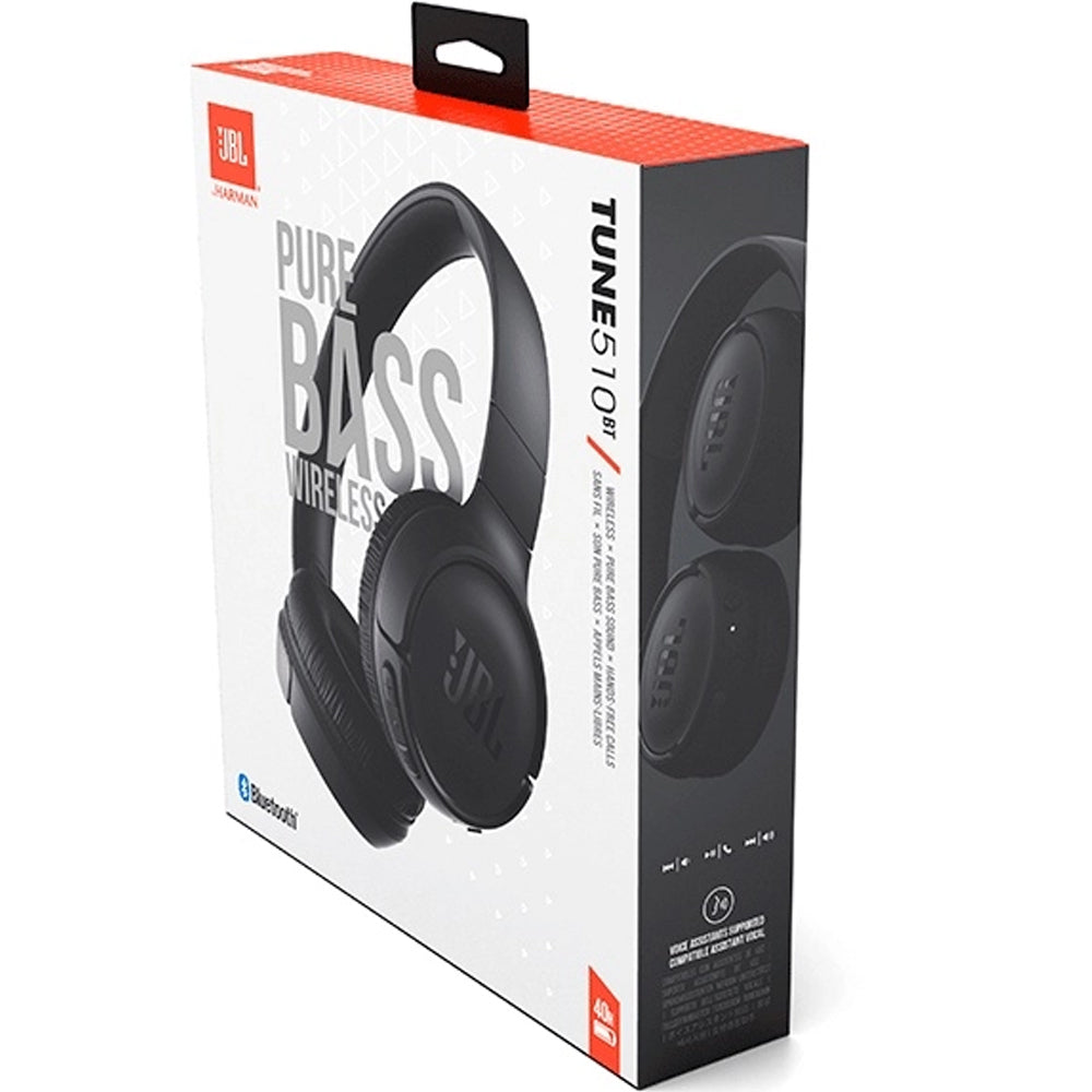 Fone de Ouvido Bluetooth JBL Tune 510BT Pure Bass Preto - JBLT510BTBLK