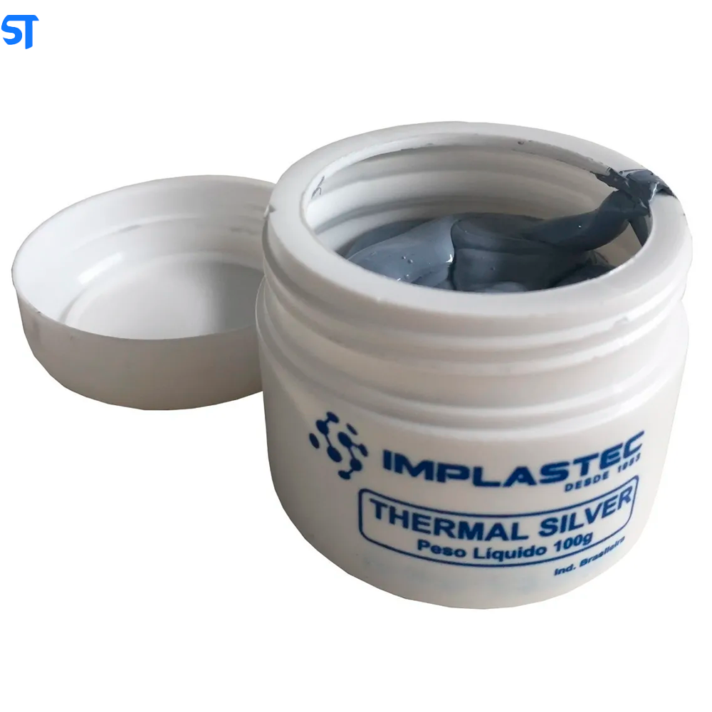 Pasta Térmica Prata Cinza Thermal Silver Para Processador 100g