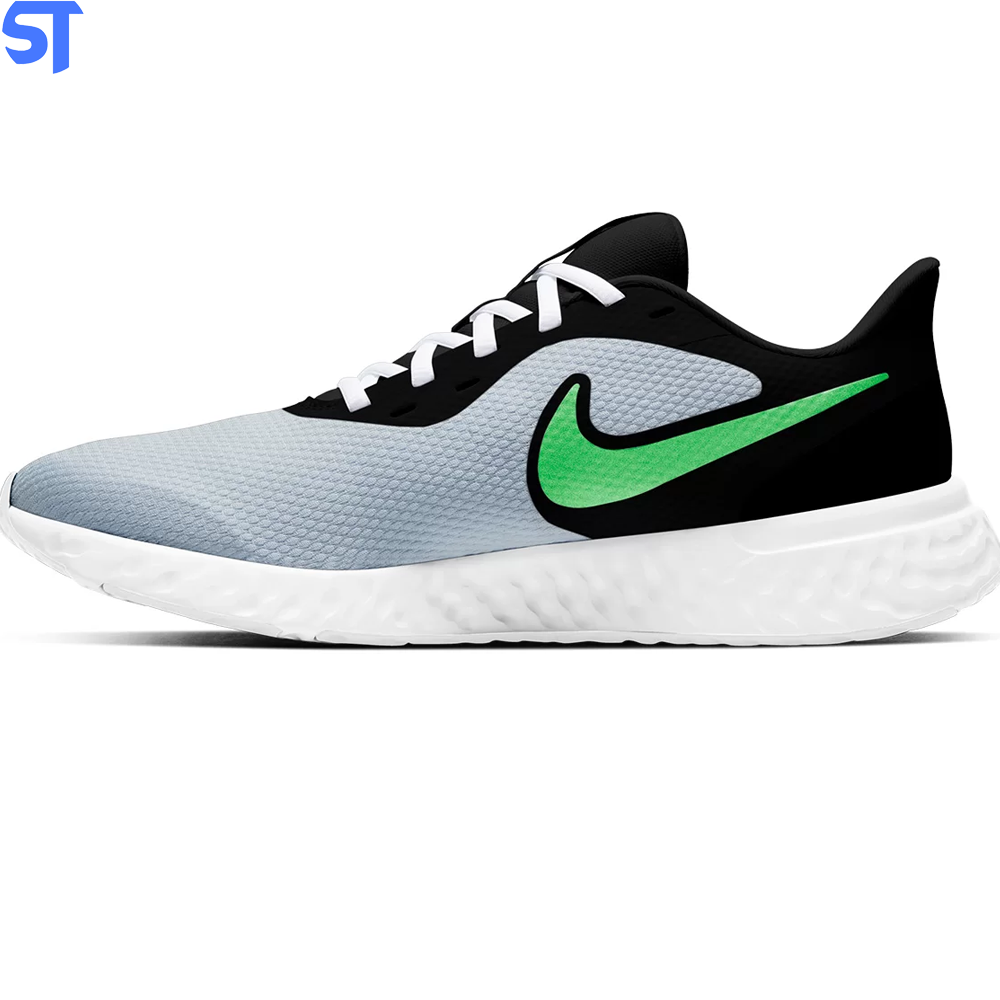 Tenis Nyke Revolution 40 Preto Verde e Branco