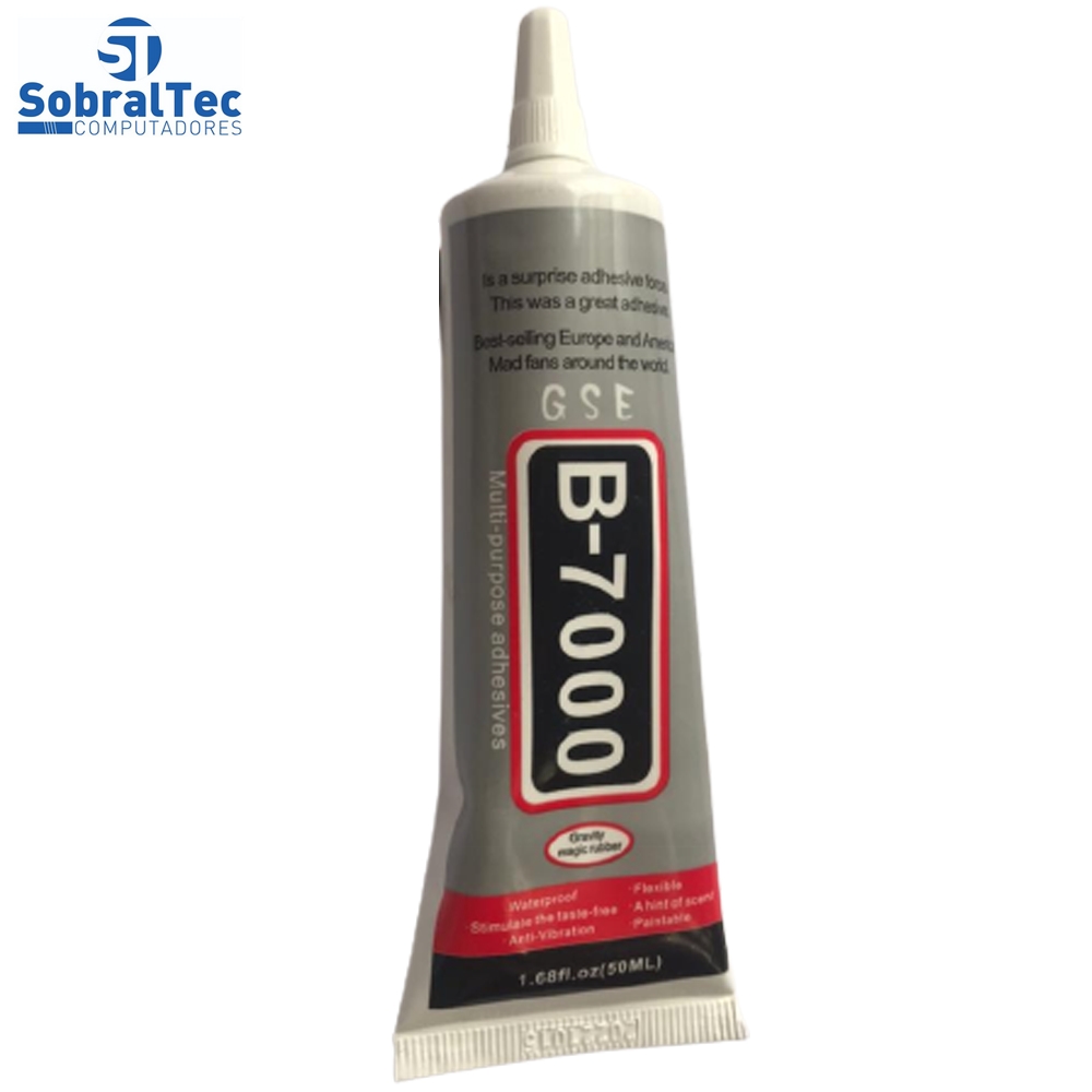 Cola Adesiva Multiuso Profissional B7000 Transparente 50ml