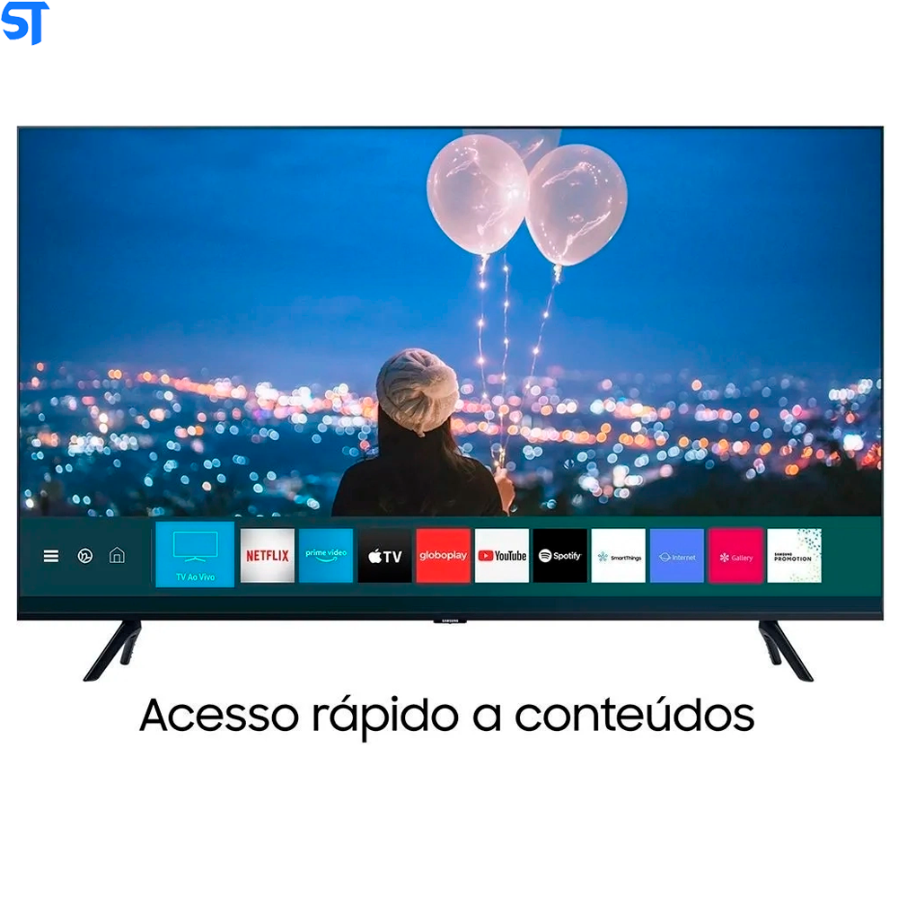 Smart TV Crystal UHD 4K LED 50” Samsung - 50TU8000 Wi-Fi Bluetooth HDR 3 HDMI 2 USB