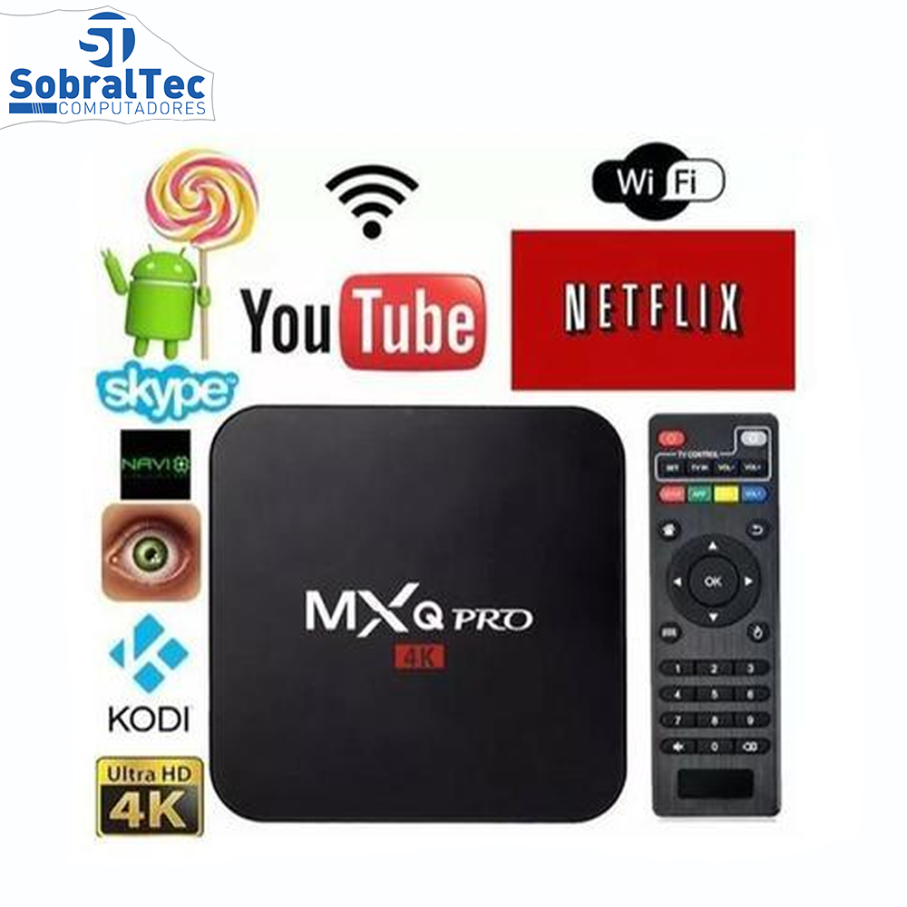 Receptor MXQ PRO 4K 16GB / 2GB RAM - Preto