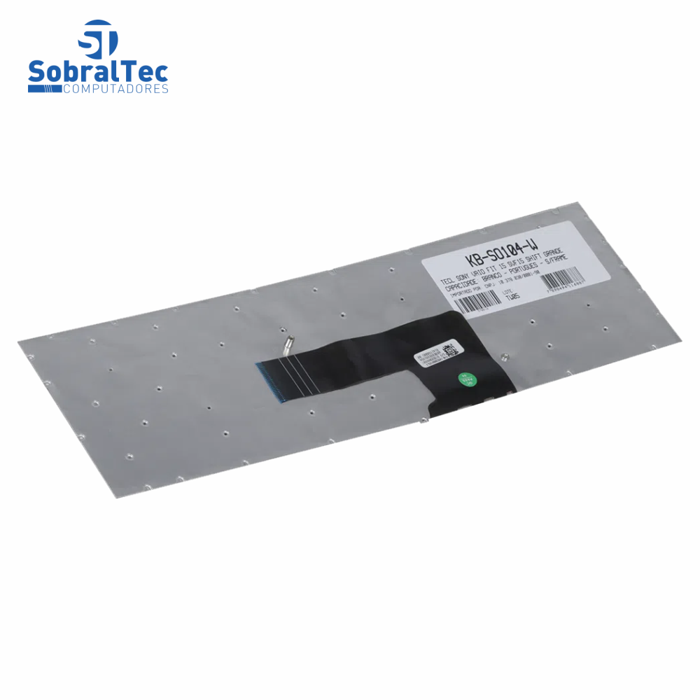Teclado Para Notebook Sony Vaio Svf15213cbw Svf152c29x Branco Br Ç
