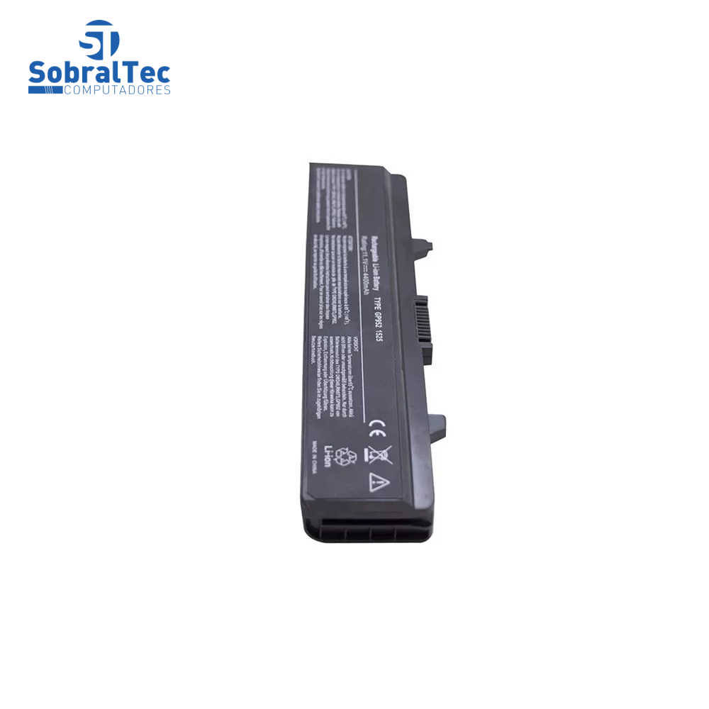 Bateria Notebook Compativel Com Dell Inspiron 1525 6 Celulas- Preto - 10.8V