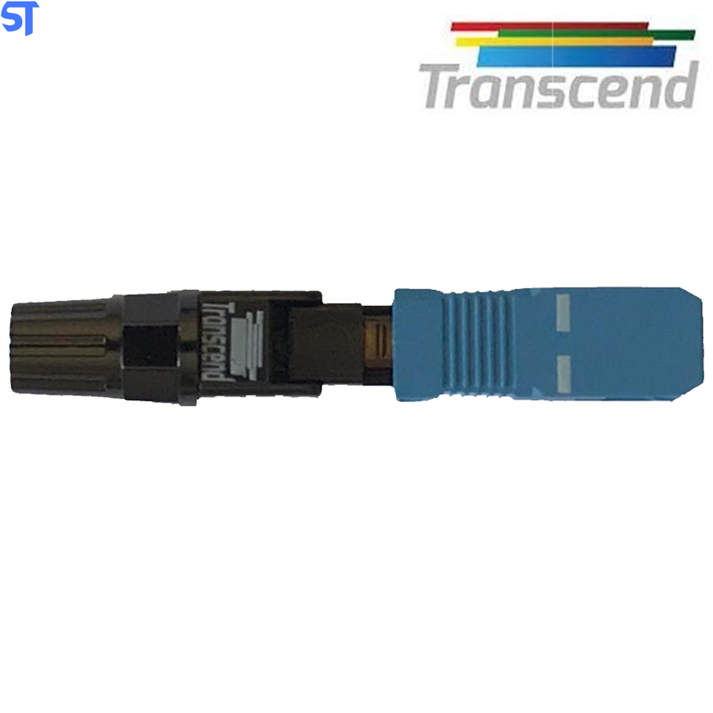 Conector Fibra Optica Fast Sc/Upc Transcend Azul