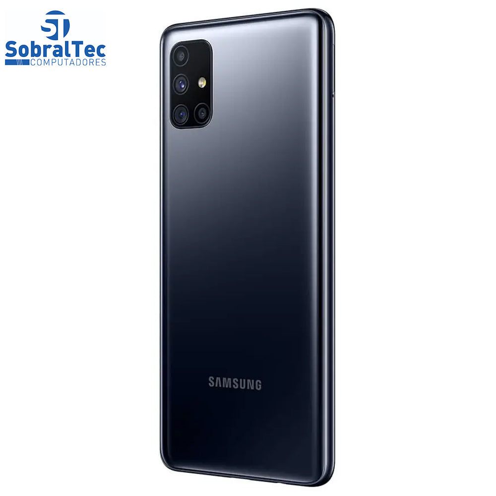 Smartphone Samsung Galaxy M51 Preto 128GB Android 10.0 Câmera Quádrupla 64MP+12MP+5MP+5MP Tela 6.7”