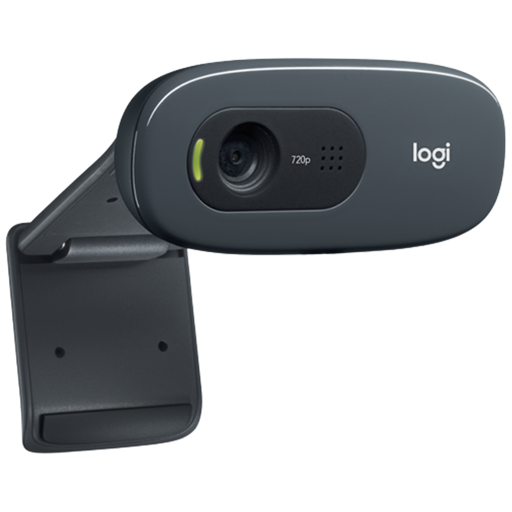 WebCam Logitech C270 HD com 3 MP para Chamadas e Gravações em Vídeo Widescreen 720p