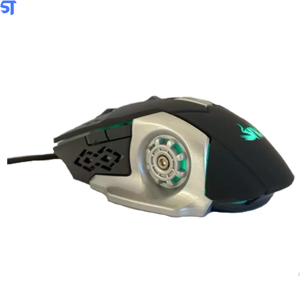 Mouse Gamer USB RGB 6 Botões Knup KP-MU005