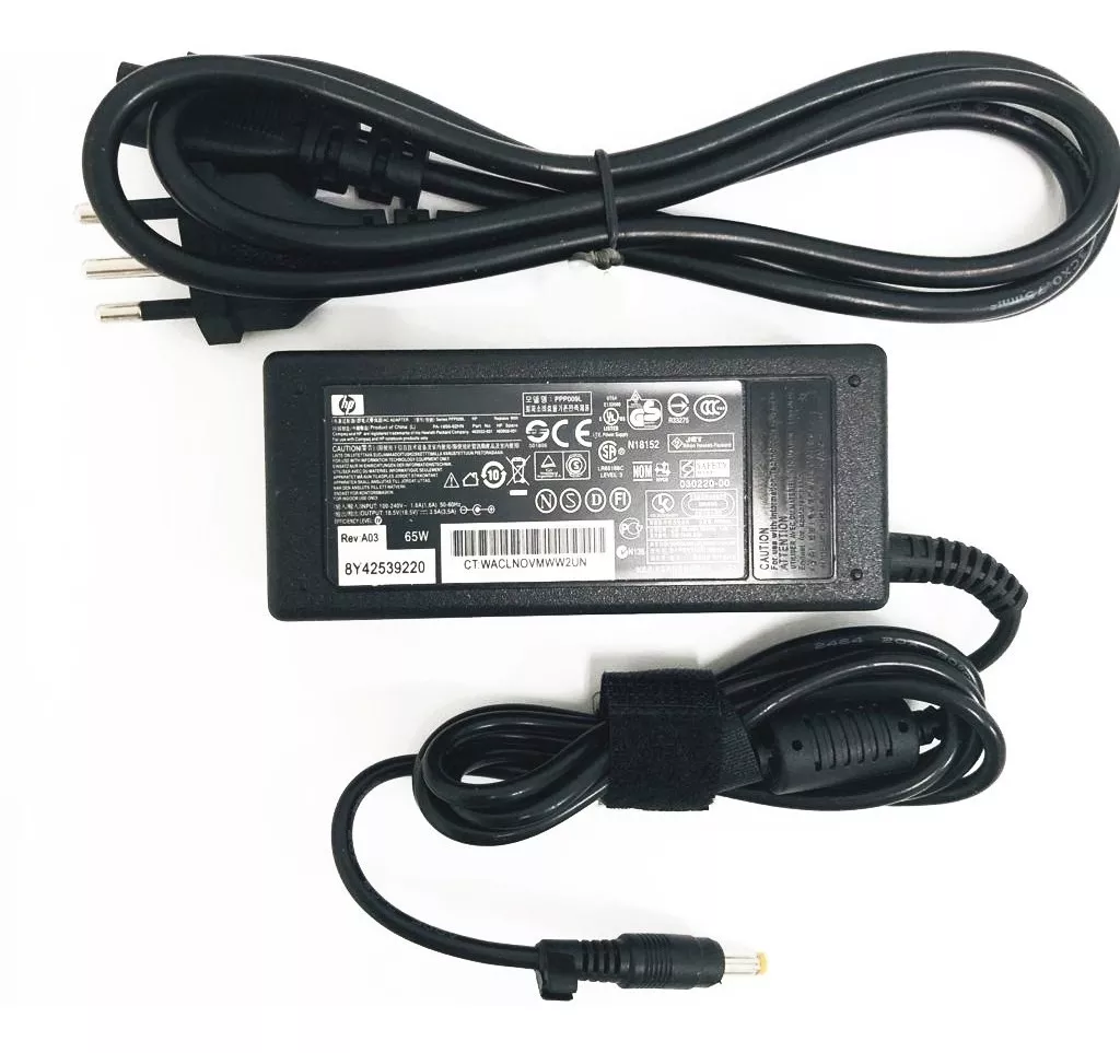 Fonte Notebook Compativel Com Hp -18.5V 3.5A 65W - 4.8m x 1.7mm- Bringt