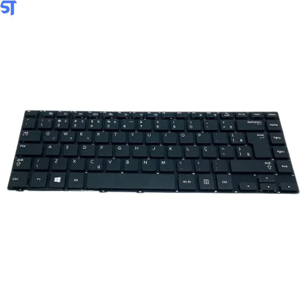 Teclado Notebook Compativel Com Samsung Np470 270R4E - Preto - Br - Sem Moldura