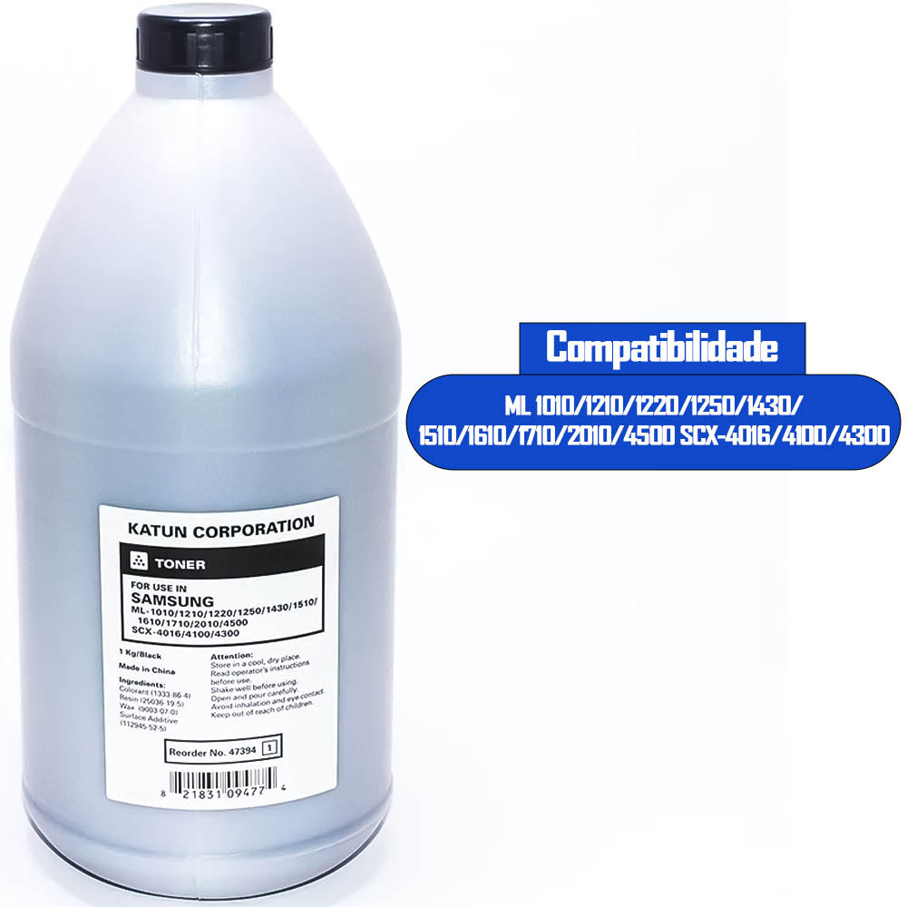 Refil Toner Katun Para Samsung ML 1010/1210/1220/1250/1430/1510/1610/1710/2010/4500 SCX-4016/4100/4300- 1 Kilo