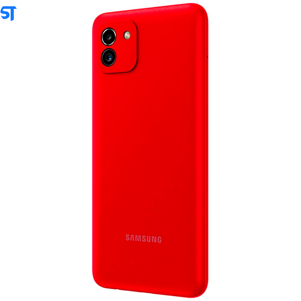 Smartphone Samsung Galaxy A03 Vermelho 64GB, 4GB RAM, Tela Infinita de 6.5", Câmera Dupla Traseira, Bateria 5000 mAh SM-
