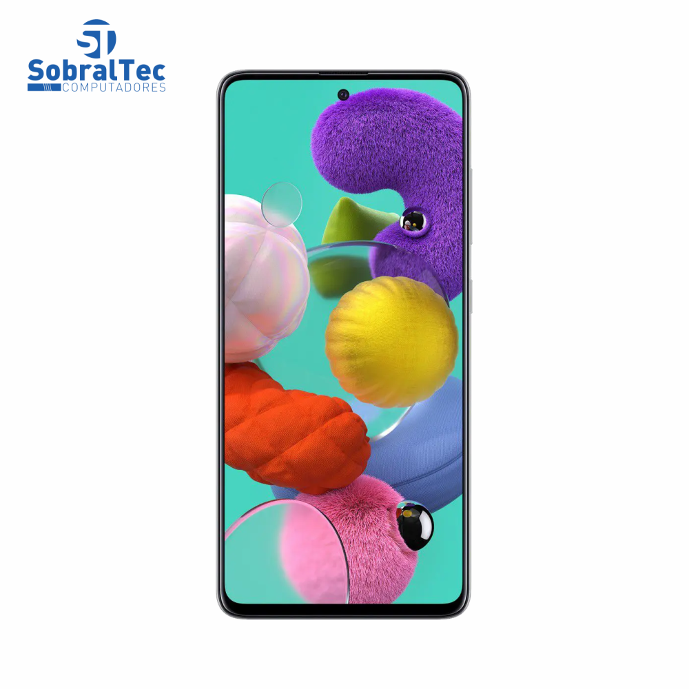 Smartphone Samsung Galaxy A51 128GB Branco 4G - 4GB RAM 6,5” Câm. Quádrupla + Câm. Selfie 32MP