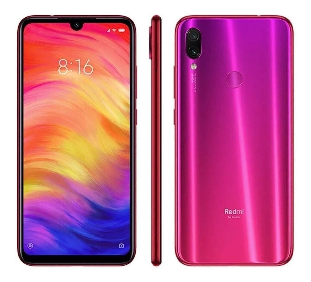 Smartphone Xiaomi Redmi Note 7 Dual SIM 64GB de 6.3- 48+5MP-13MP OS 9.0 - Vermelho Nebula