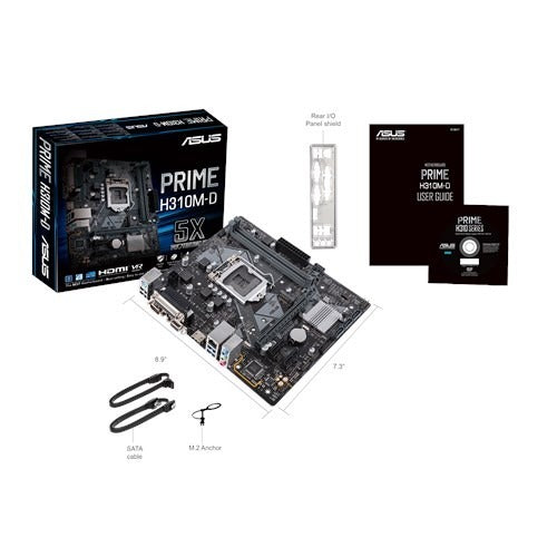 Placa Mãe Asus Prime H310M-D- Ddr 4 Lga 1151 8° Geração Workstation