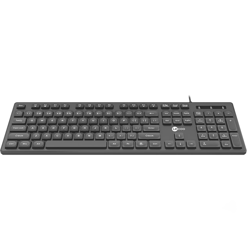 Teclado USB Preto ABNT Lenovo Lecoo KB102