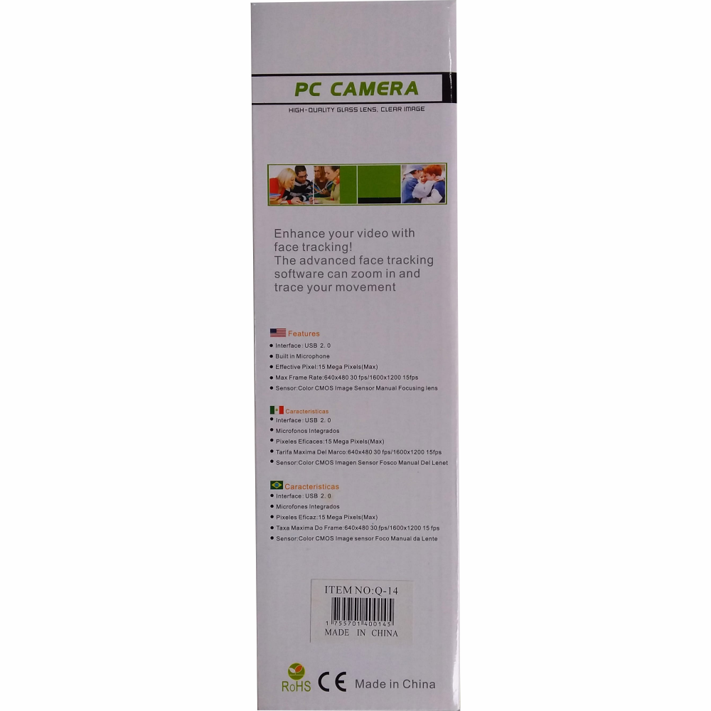 Webcam Pc Câmera Haste Flexível Microfone Embutido 15 Megapixels 30 Fps