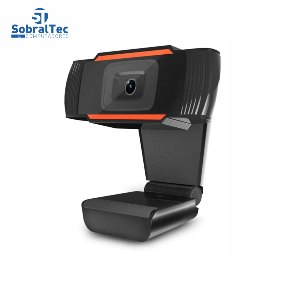 Webcam Full HD 1080 Pixels USB 2.0 Com Microfone Embutido Plug And Play