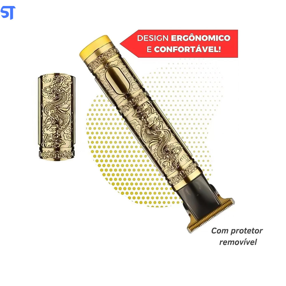 Maquina de Corte USB Para Cabelo/Barba Acabamento Dragão