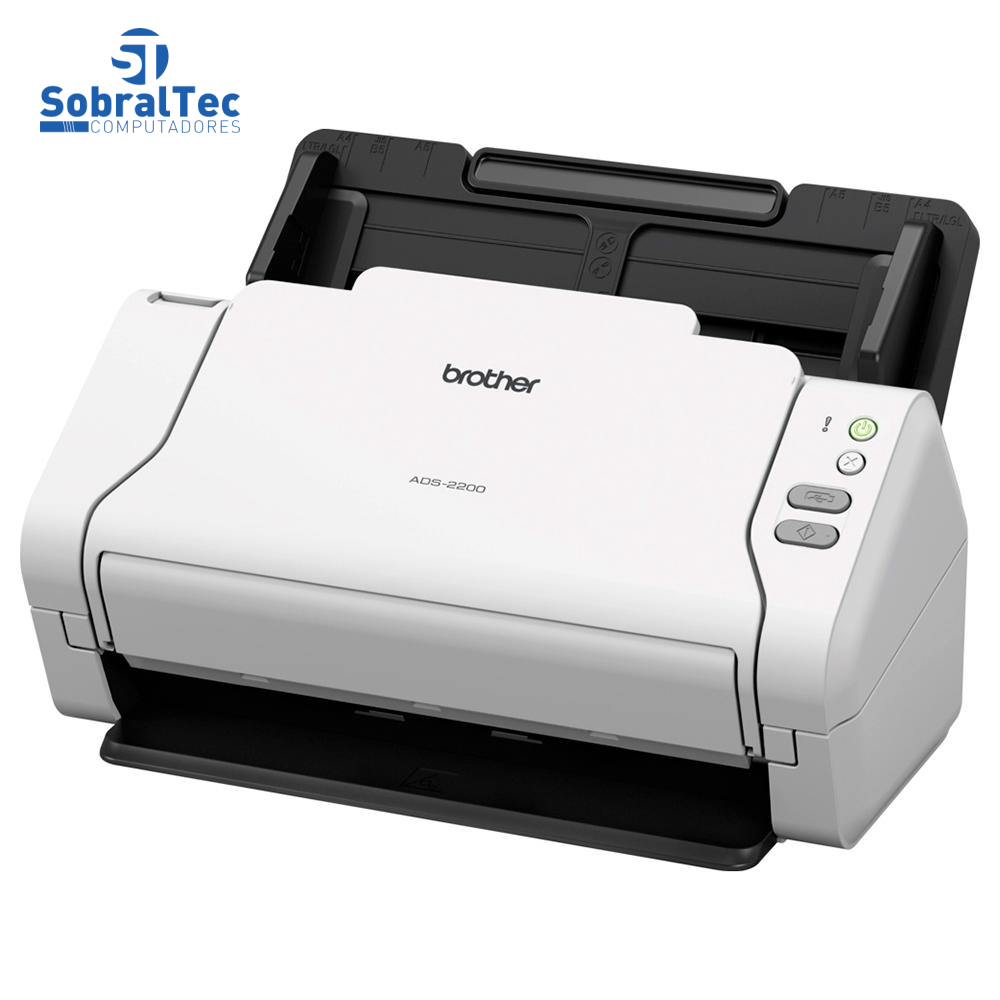 Scanner De Mesa Brother Digitalização Frente e Verso Duplex Conexão Usb ADS-2200