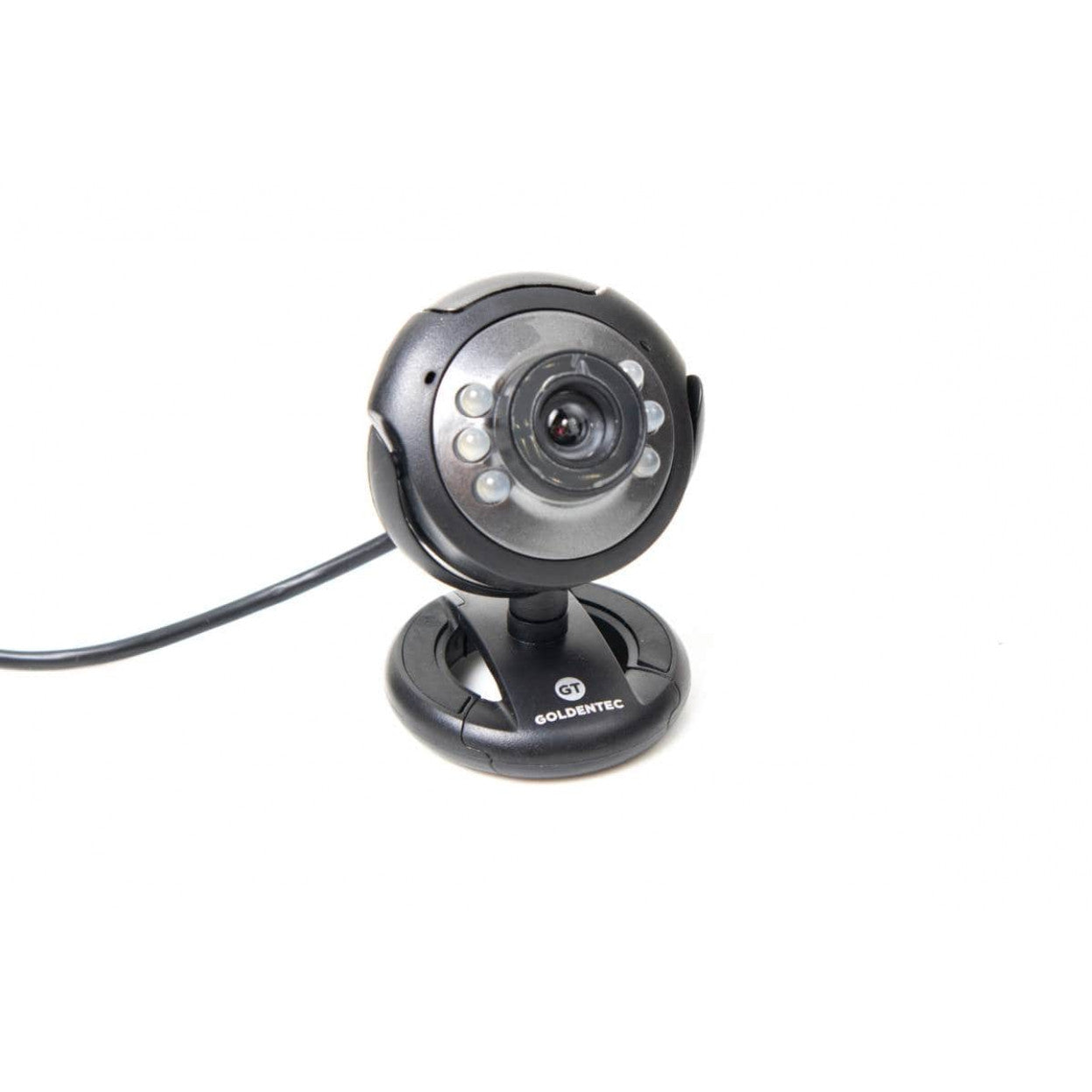 Webcam 16MP Goldentec GT824 USB com Microfone e 6 LEDs - Preta
