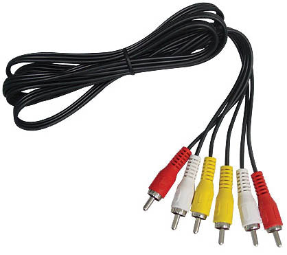 Cabo Rca Triplo Para Aparelhos de Dvd - Tv -Receptores